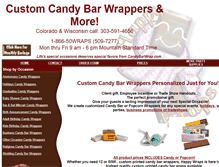 Tablet Screenshot of candybarwrap.com